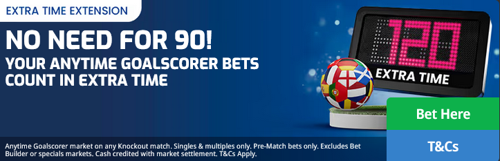 betfred anytime goalscorer extra time